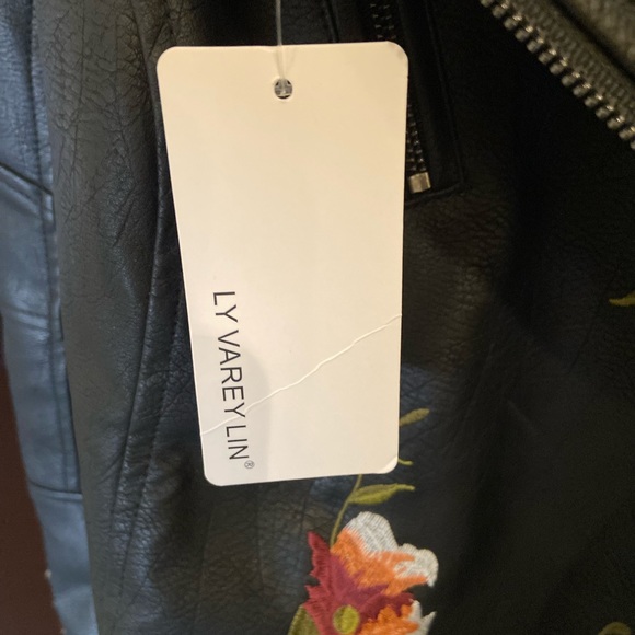 Ly Varey Lin Faux Leather Moto Jacket - Picture 10 of 12